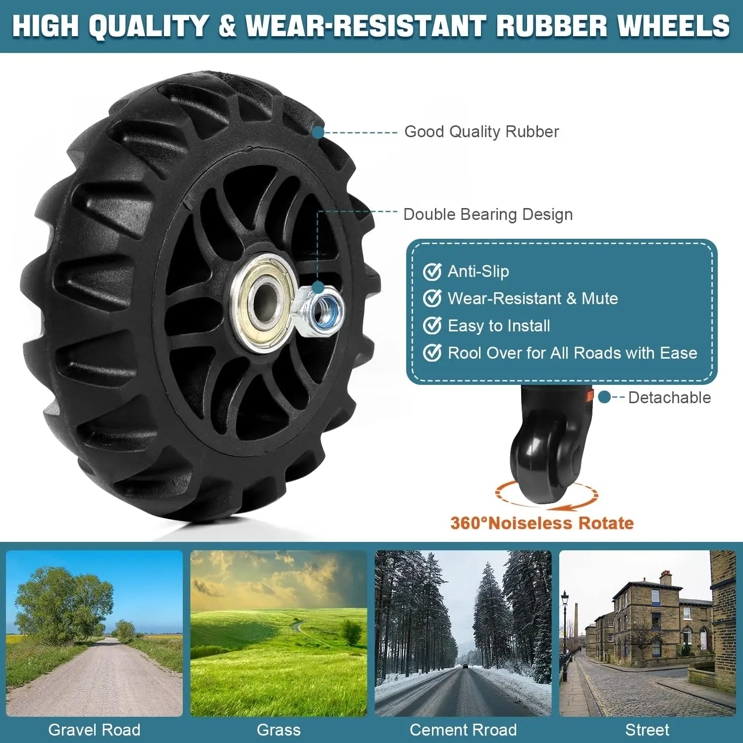 BY02 Faltbarer Utility-Einkaufswagen, Rollbox, tragbarer Trolley, leichter Trolley