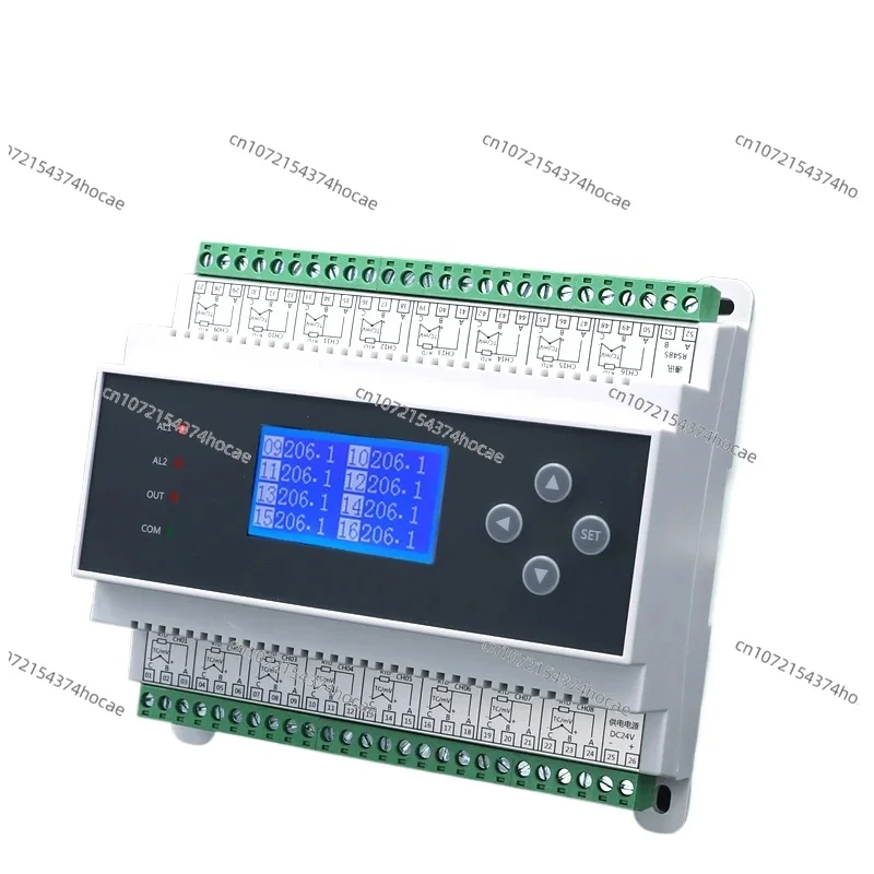 6212 Multi-Channel Isolated K-Type Thermocouple Resistance 8/32 Pt100/1000 Temperature Collector RS485