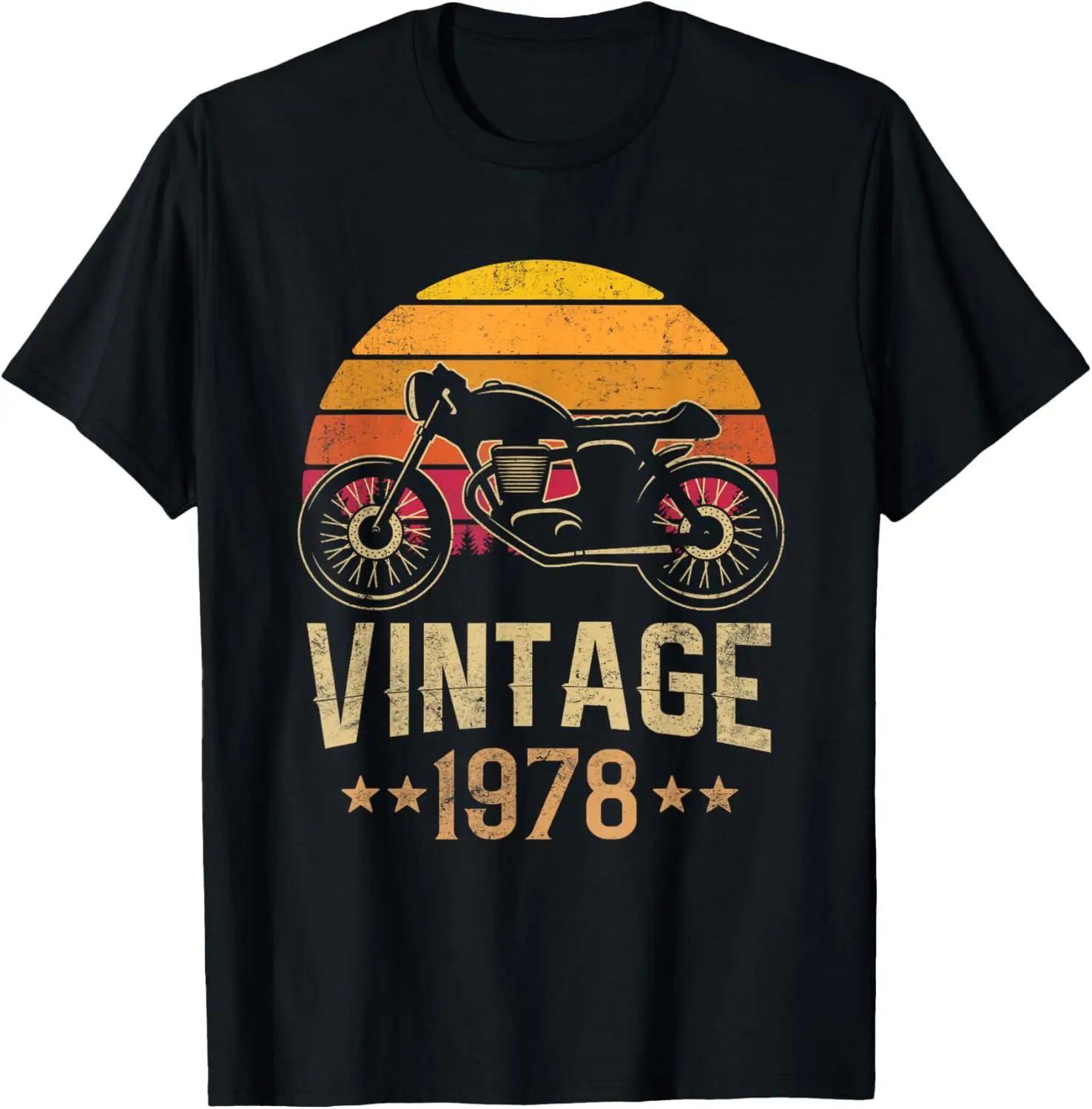 

Vintage 1978 Retro Cafe Racer Motorcycle 43rd Birthday T-Shirt Motorcycle