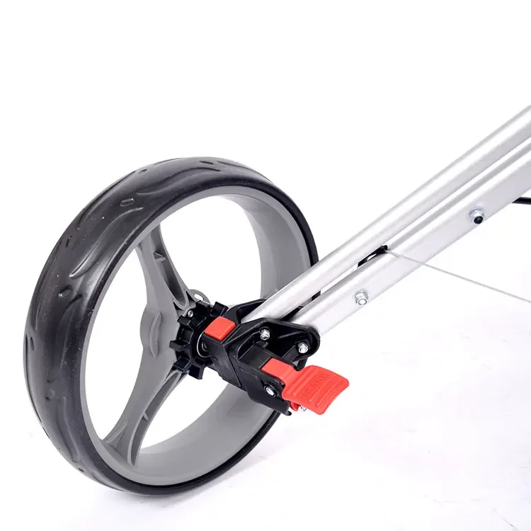 Outdoor Aluminium Turnier Three Wheels Push Golf Trolley