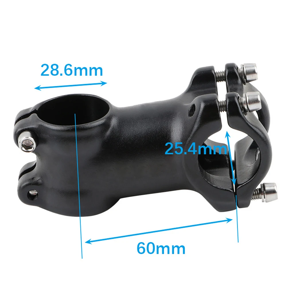 7 Degree 60mm Kids Balance Bike Stem Wear-resistant Shock-resistant Compatible For K P S B Toddler Bike (28.6mm X 25.4mm)