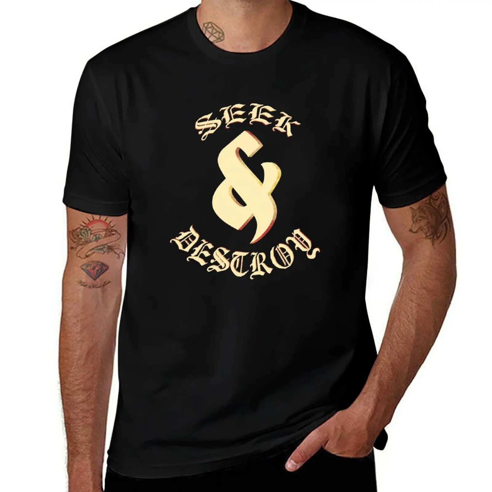 

Seek & Destroy T-Shirt men t shirt cotton 100% t shirt for man