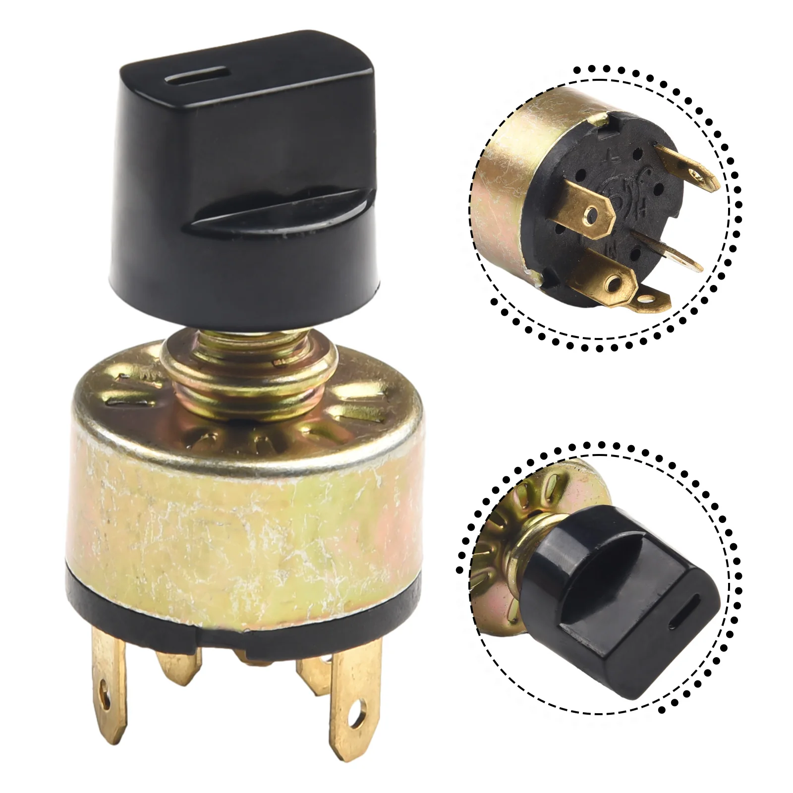 1PCS Conditioner Switch 10A 24VDC 4 Position 3 6A 120VAC Auto Fan Elector Rotary Switch For Car Air Conditioner