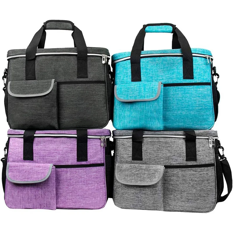 hair folding, large-capacity portable pet handbag, outdoor dog food storage diagonal span backpack