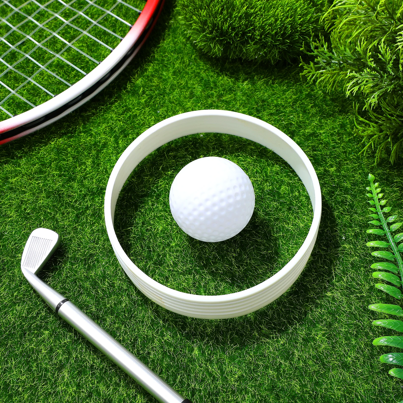 

Outdoor Hole Cup Ring Golf Putting Tool Outdoors White Cupper Sealing Rings Office