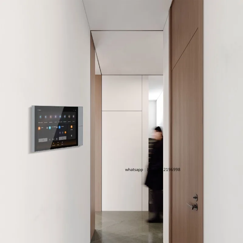High Resolution 10.1 Inch KNX Curtain Motor Sensors Controller Indoor SIP Intercom System PC Touch Panel