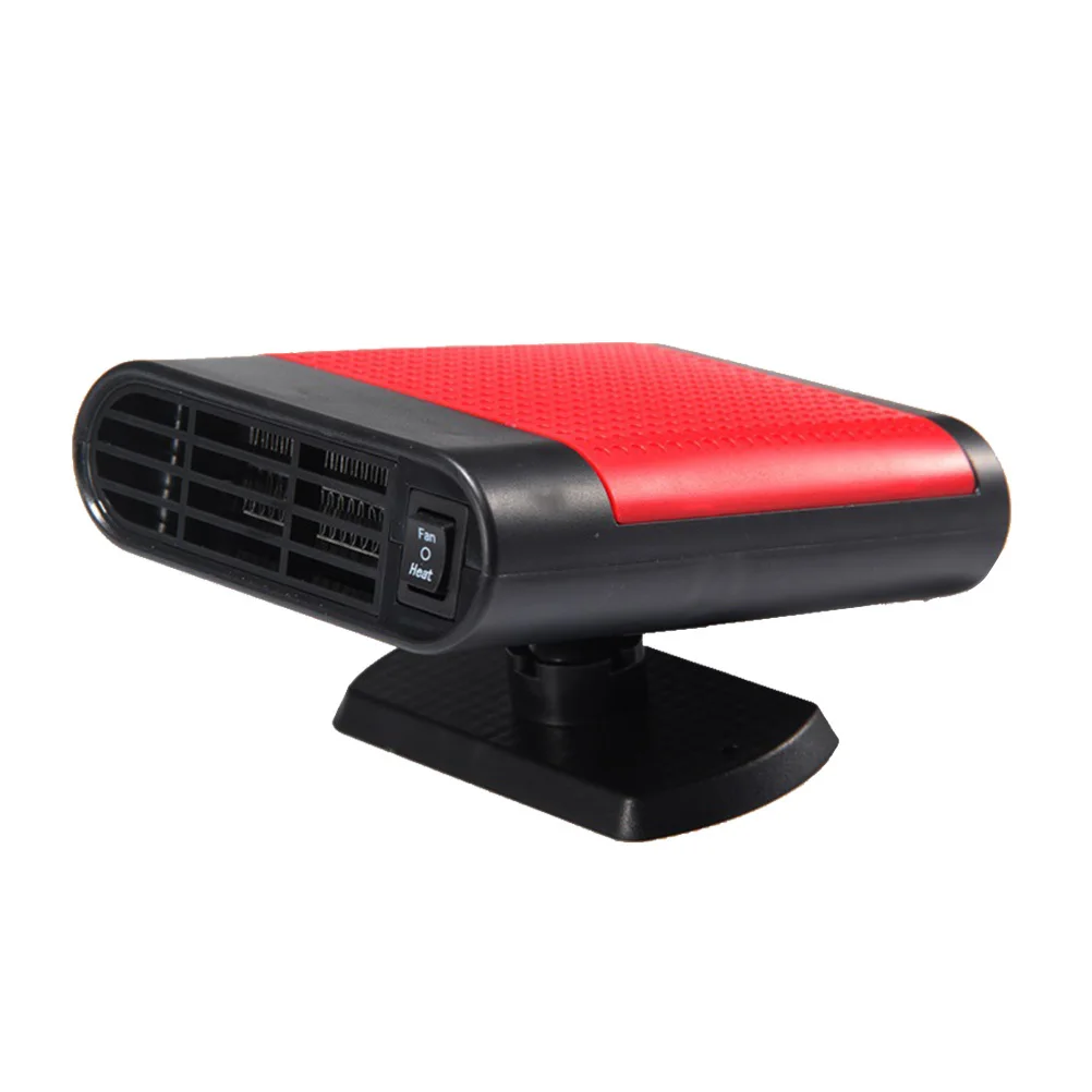 12V 車用ヒーターファン電気デフロスターデミスターフロントガラス用高速加熱曇り止めポータブル車両 DC 電源赤
