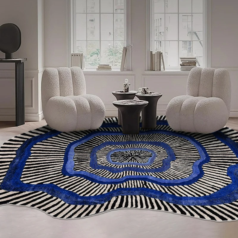 Irregular Shape Carpets for Living Room Large Area Bedroom Decor Washable Carpet Thicken Plush Lounge Rug Fluffy Soft Floor Mat