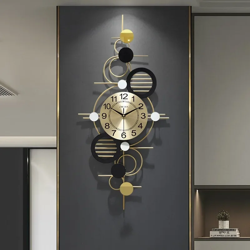 Modern Wall Clock Decorative Wall Watch Minimalist Aesthetic Large Clocks Silent Elegant Living Room Watches Room Decorations
