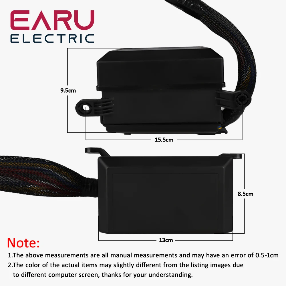 Earu12V Relay Box 6 Way Relay Fuse Box 12 AWG Pre-wired Waterproof Relay Box 6 Slot ATC/ATO Fuse Relay Block for Car Marine