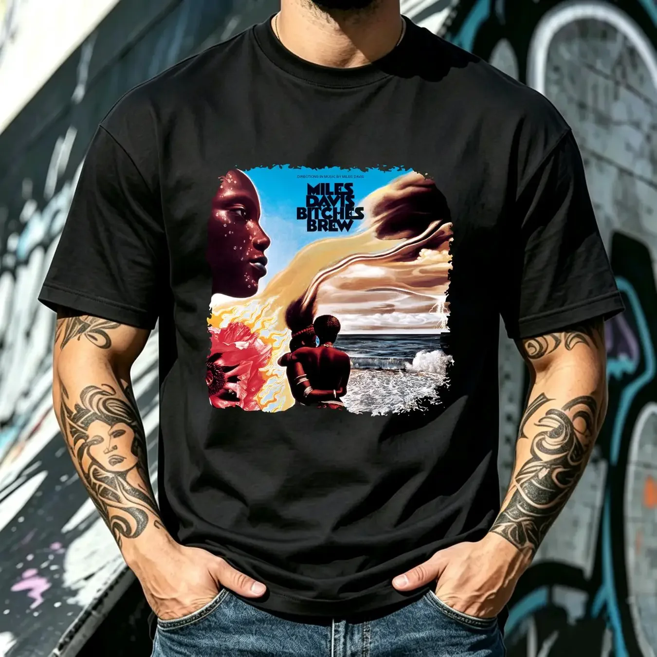 washed T Shirt Miles Davis size S to 4XL long or short sleeves vintage Washed Top For Everyday Wear homme Soft Comfortable