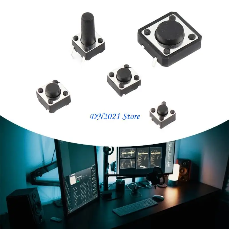 

F3KE 250 шт., 25 типов, тактильные кнопочные переключатели Micros, ассортиментный комплект с разными размерами