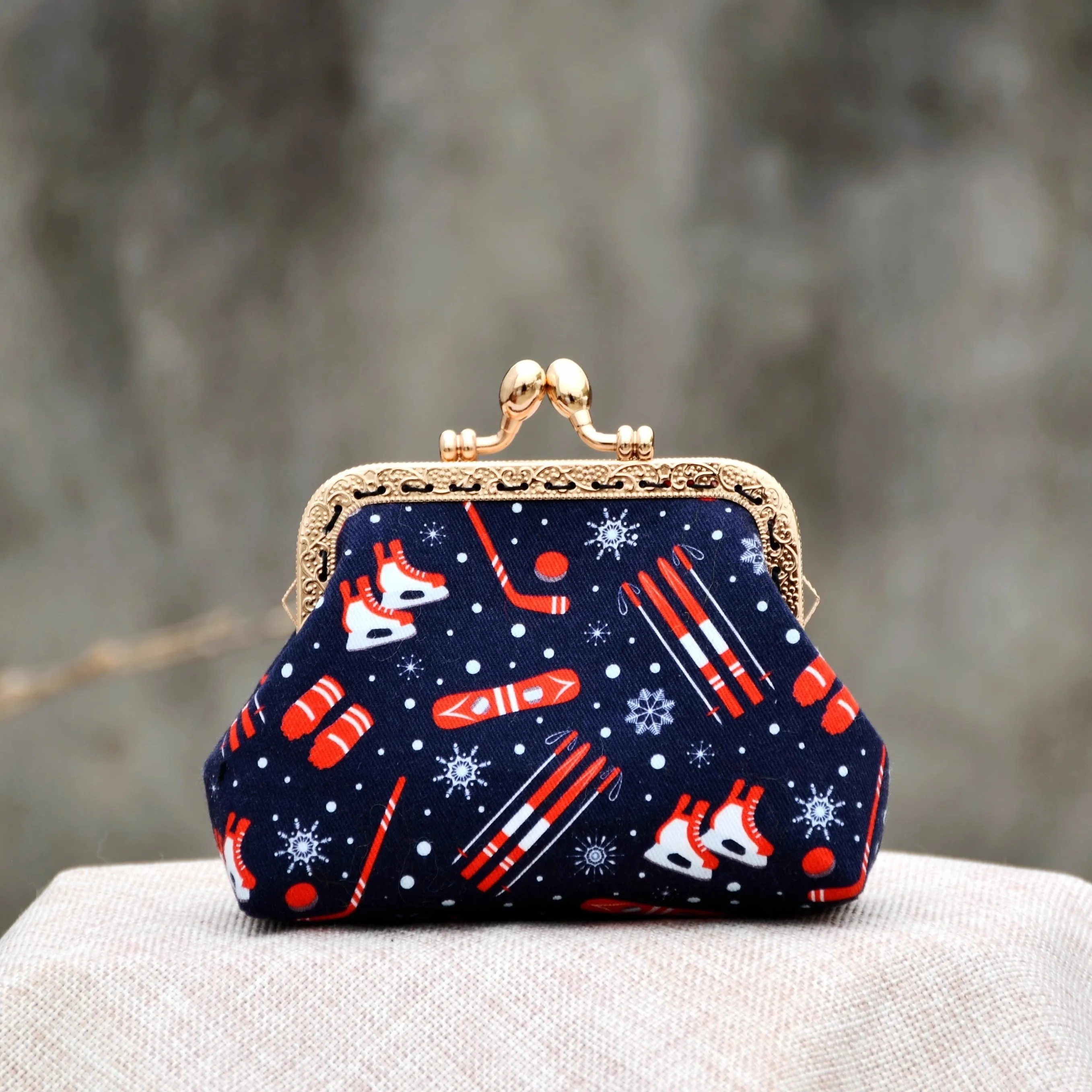 Original Handmade Top Fashion Girl Lady Chic Clutch Wallets Coin Purse Women Card Holder Bags Key Bag Cotton & Canvas