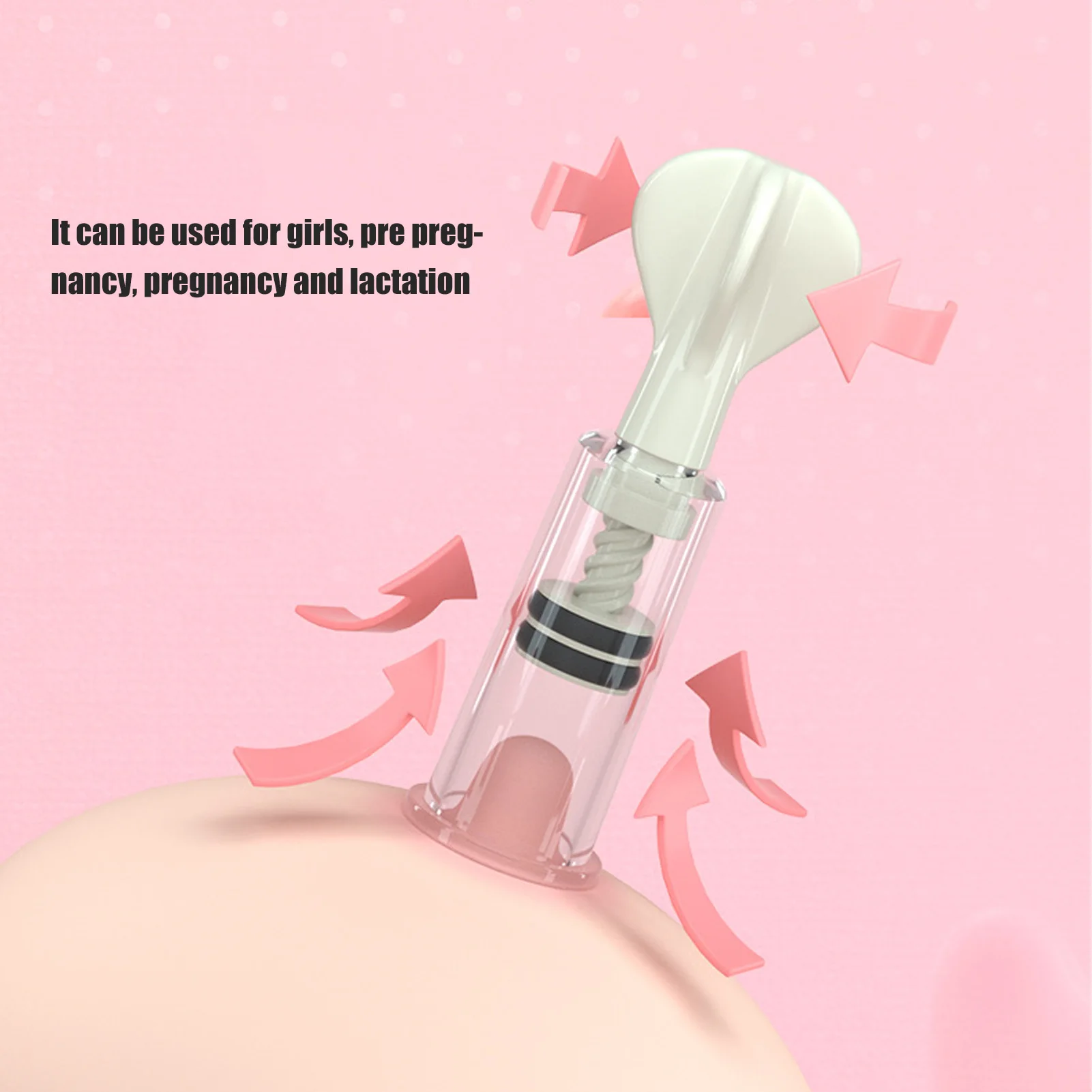 Nipple Inverted Corrector Transparent Portable Nipple Inverted Suckers Softly Wear Breastfeeding Gentle Suction for Mommy