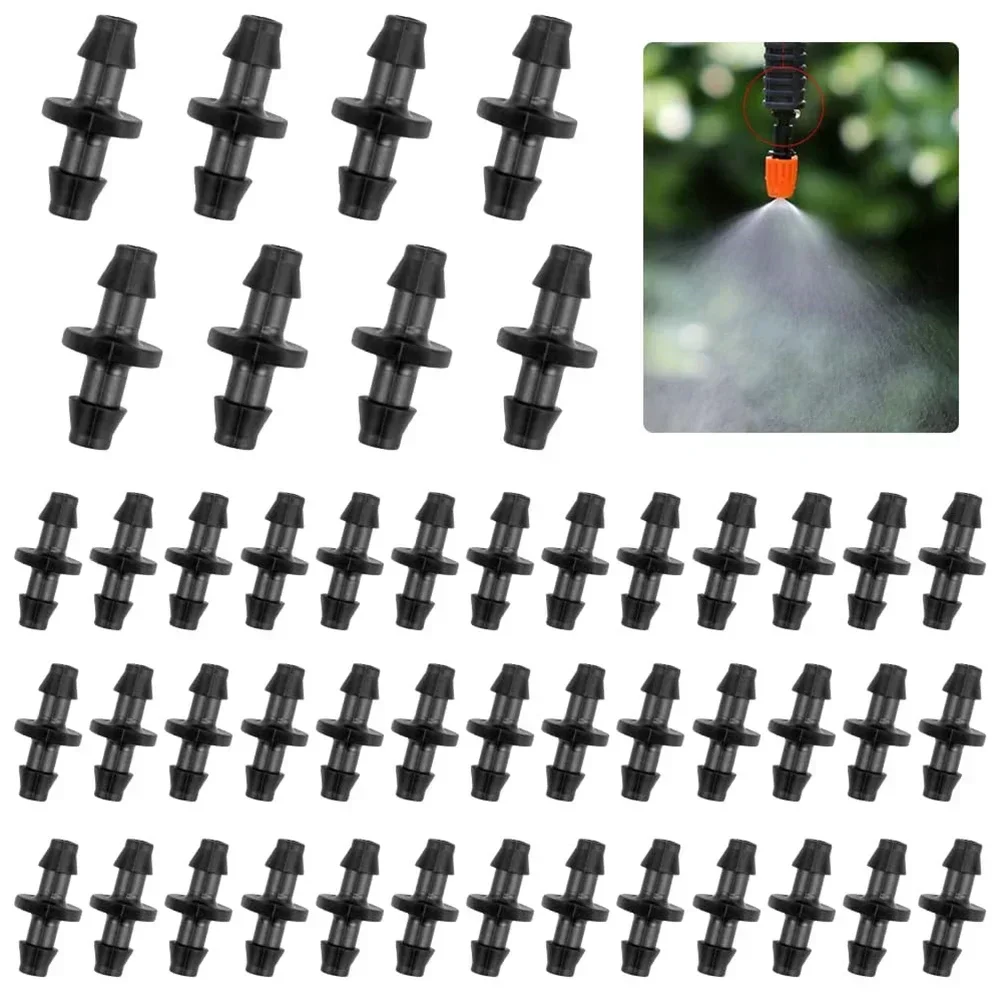 

250pcs Drip Irrigation Barbed Connector Drip Irrigation Joint Straight 4/7in Connection Garden Drip Irrigation Pipe Accessories