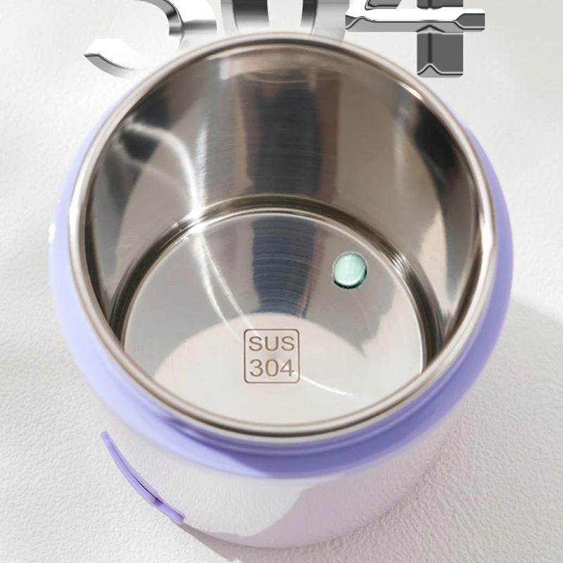 600ML USB Electric Heating Lunch Box Portable Picnic Milk Drink  Food Heater Stainless Steel Food Warmer Container 5V 12V 24V