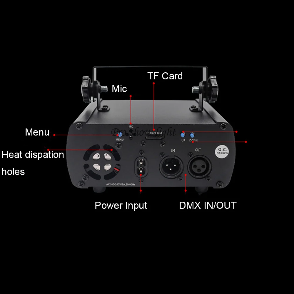 Imagem -06 - Animação 3d Laser Light Projector dj Party Lights 300mw Rgb Dmx Controle Remoto Cartão sd Luz Lazer para Bar Disco Show