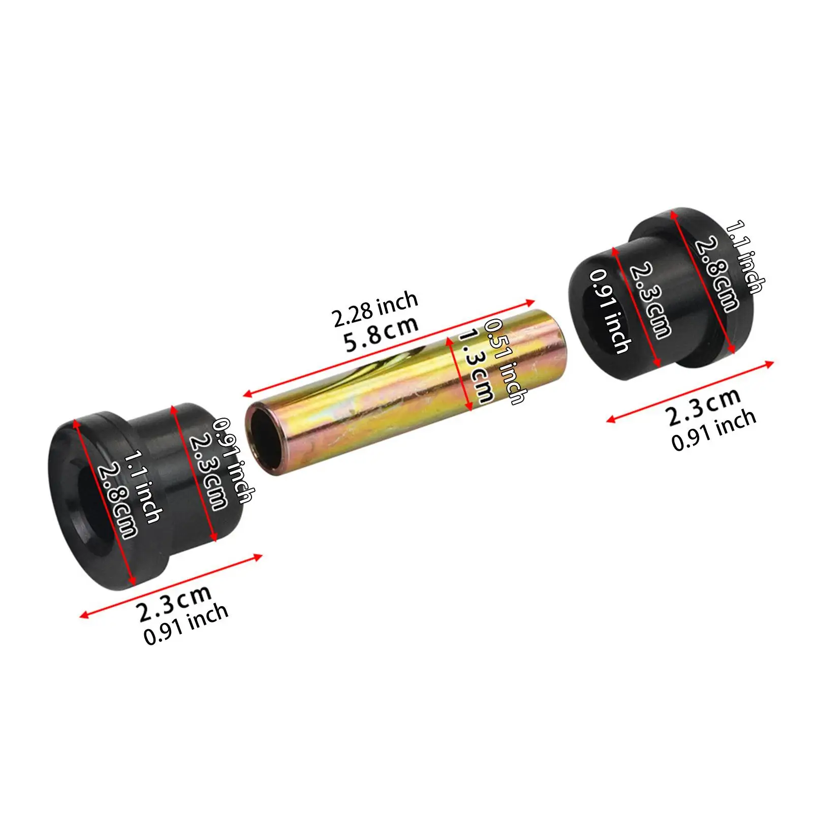 High Strength Leaf Spring Bushing Replacement Kit Wear Resistant Support for Golf Cart Suspension