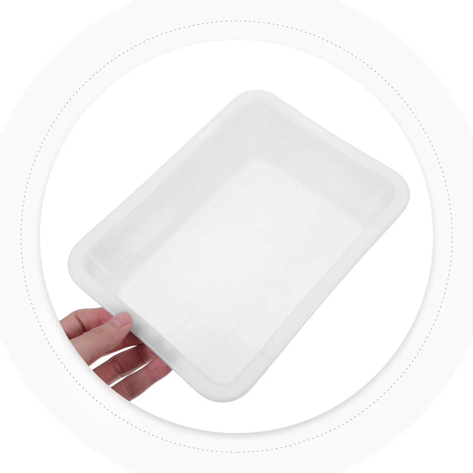 

Chemical Experiment Plastic Laboratory Tray For Acid Alkali Reagent Storage Leak Proof Square Mixing Tray School Science Lab