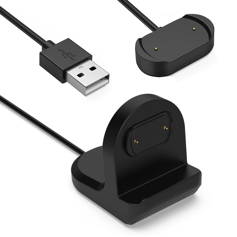 Charger Stand for Amazfit T-Rex 2/ GTR 4/ GTS4/ GTR 3 Pro/ GTS 3 Smart Watch Charging Dock with USB Cable Accessories