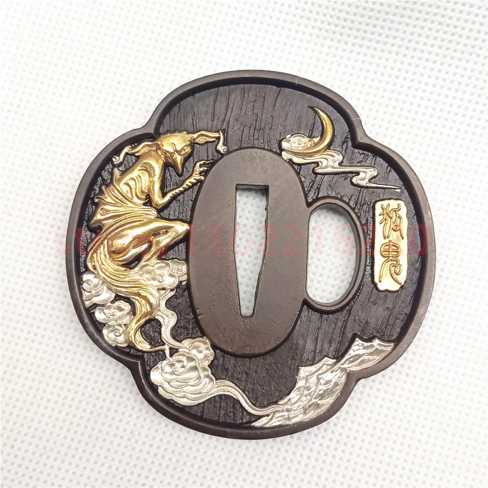High Quality Tsuba Copper Handguard Brass Guard For Real Japanese Japan Samurai Katana Sword Fittings Parts Accessory New