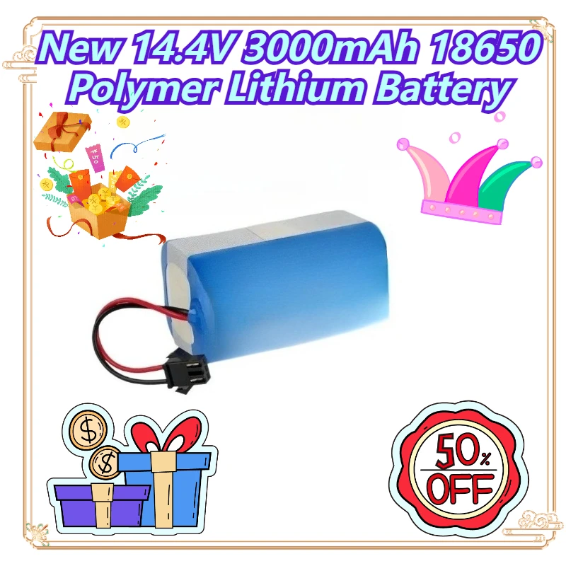 

New 14.4V 3000mAh 18650 Polymer Lithium Battery