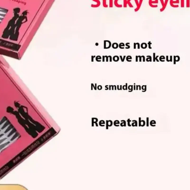 300 sztuk/pudełko Wodoodporne naklejki do eyelinera z efektem stempla, łatwe w użyciu, wodoodporne i odporne na pot.