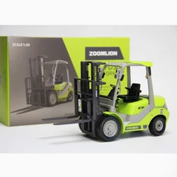 Diecast 1:20 Scale Zoomlion FD30R Alloy Forklift Car Model Collection Souvenir Ornaments Display Vehicle Toys Gift Decoration