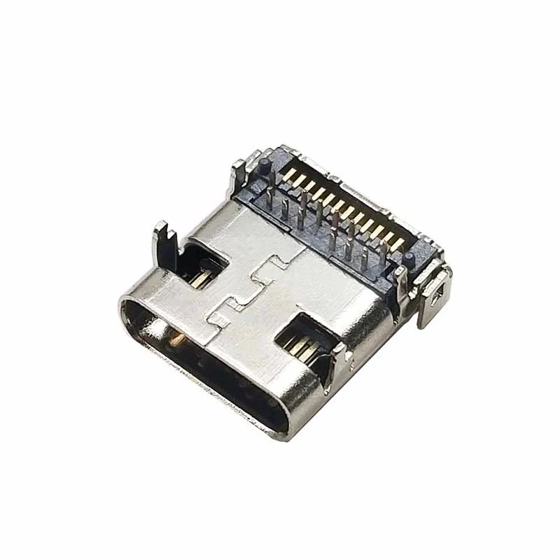 

15Pcs TYPE-C Connector 24P Female Seat USB 3.1 Charging Bank Plug Seat 24Pin Front Plug Rear Mount