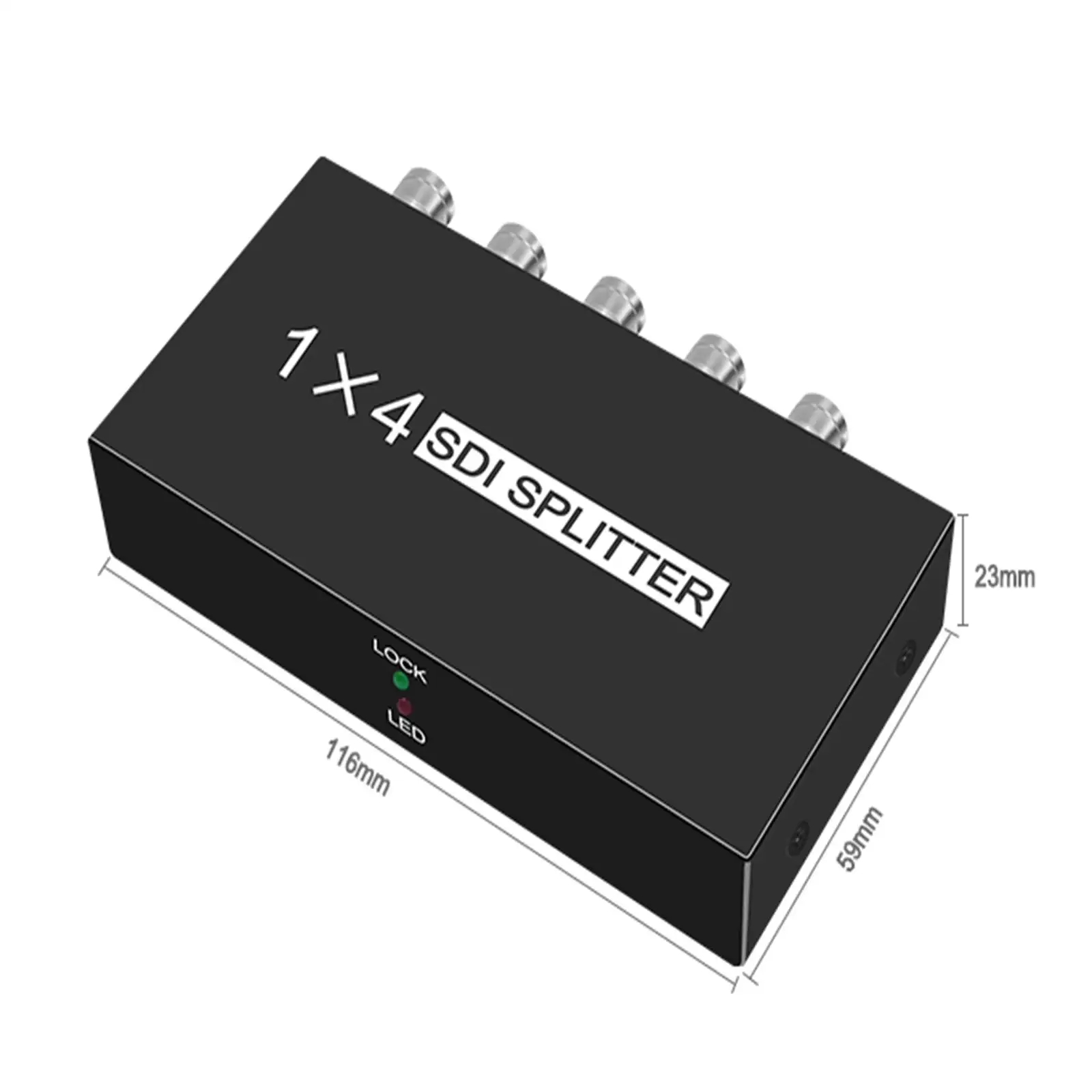 US Adapter Multimedia Transmission Switcher SD/HD/3G-Sdi 1080P Digital 1x4 SDI Splitter Support for Monitor Projector Camera DVR