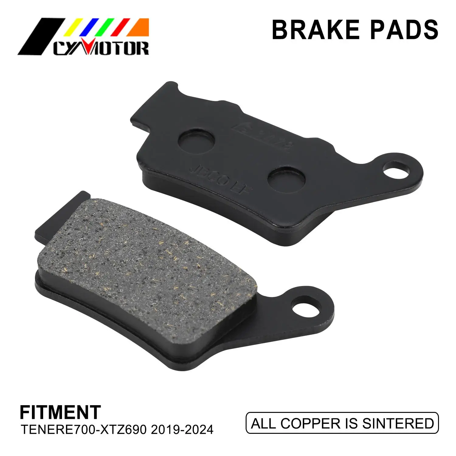 Disc Brake Pads Motorcycles Metal Antirust For Yamaha TENERE700-XTZ690 2019-2024 Motocross Off-Road Traveling Dirt Pit Bike