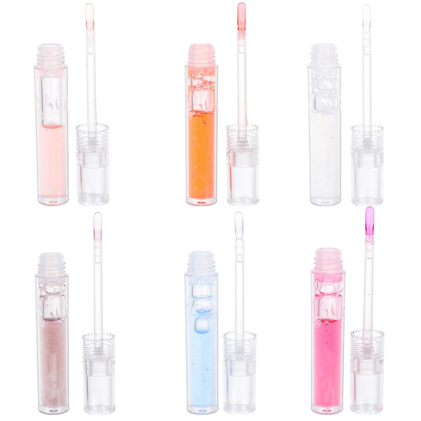 

Набор из 6 блесков для губ: мерцающие, глянцевые, увлажняющие, с натуральным эффектом, стойкие, для летнего и зимнего использования