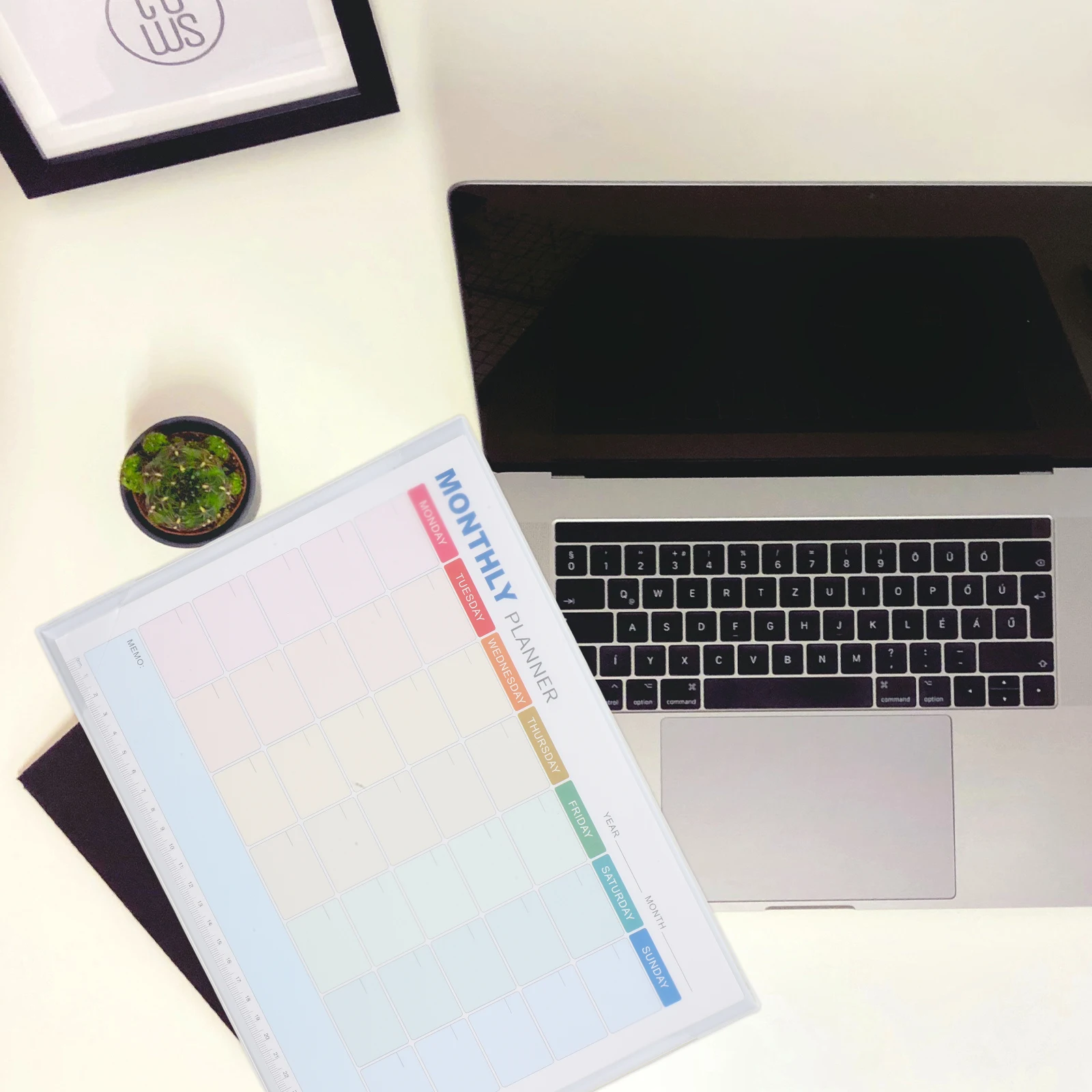 Monthly Schedule Planner A4 Undated Monthly Planning Pad Blank Calendar Desk Fridge Notepad Task Memo Book Simple Design