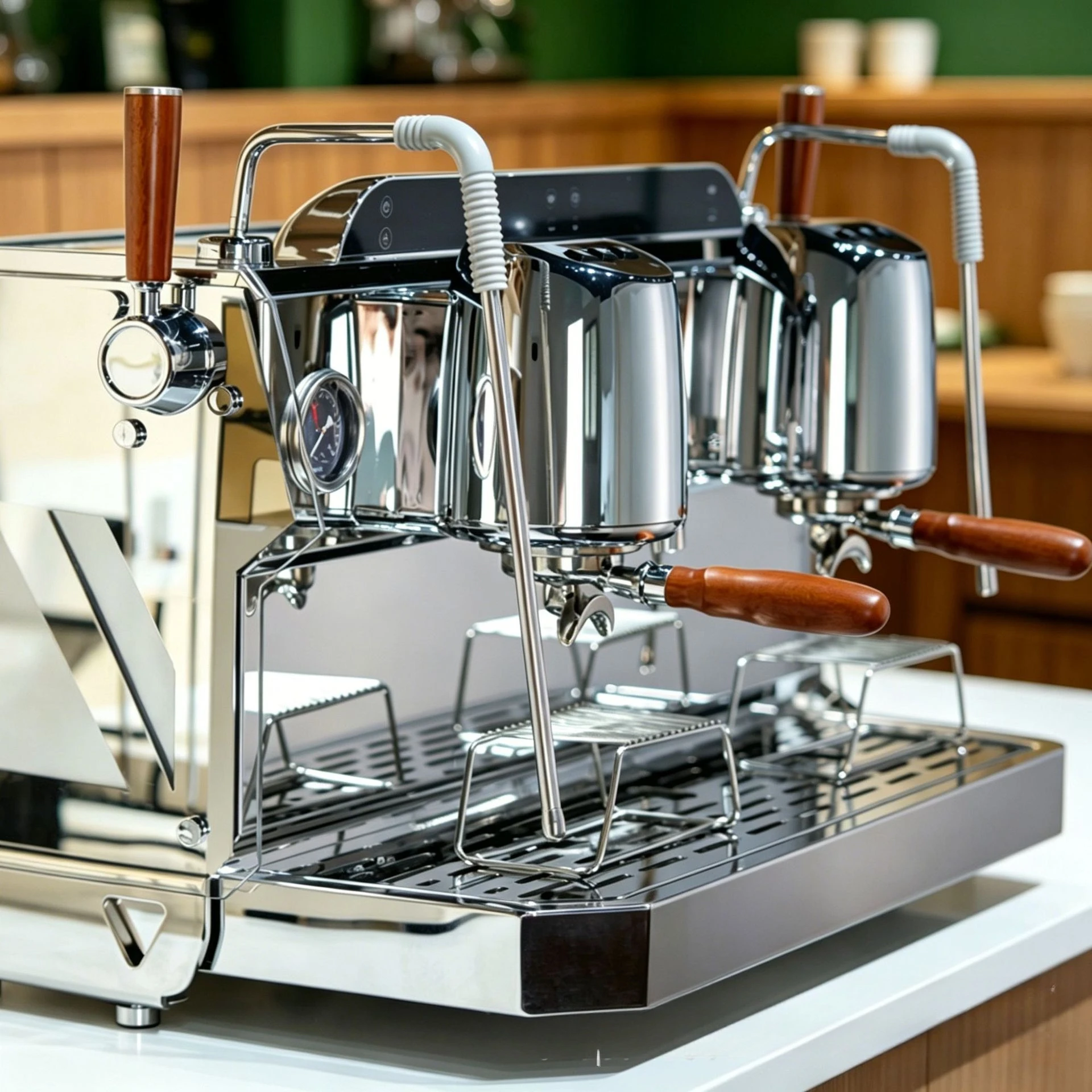 DR7209 tank double head commercial coffee machine, Italian semi-automatic professional cafe shop