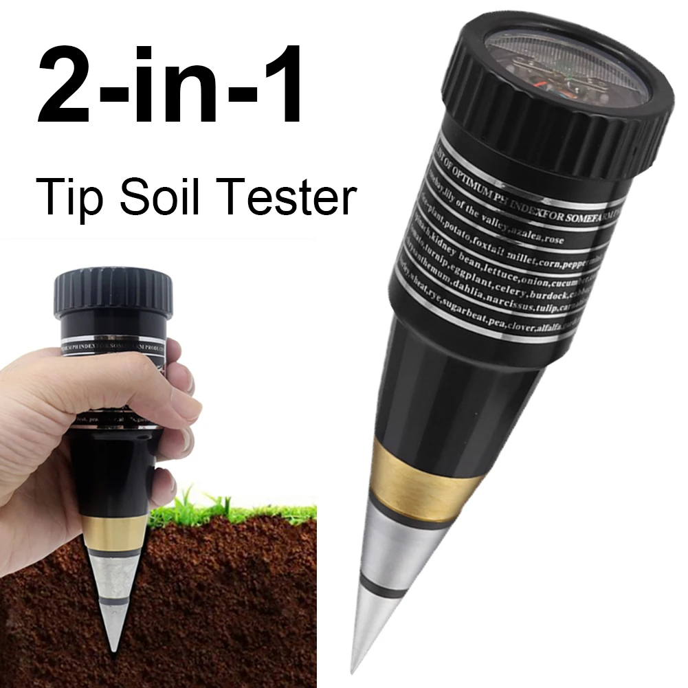 Tester del terreno Strumento PH accurato Igrometro Monitor Sonda impermeabile Strumento per vigneti Orchard Produzione sul campo Prato