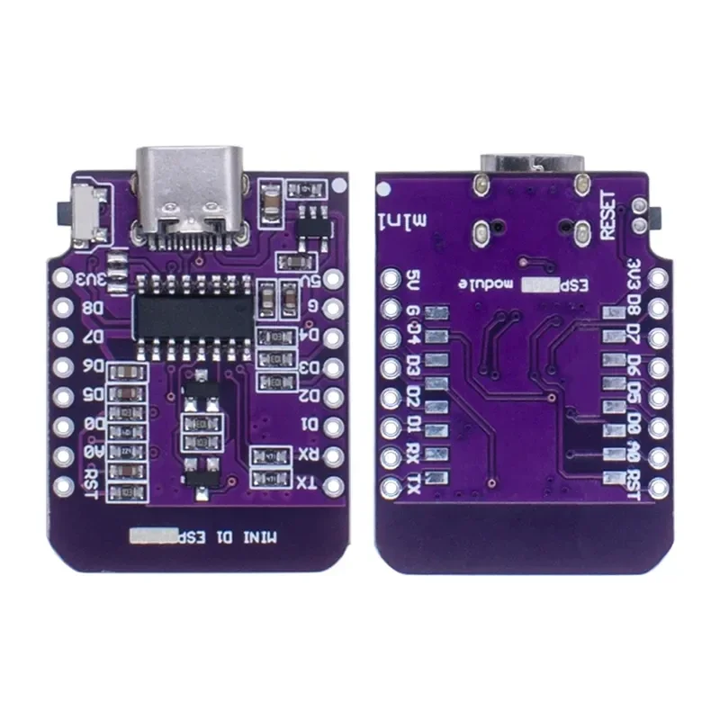 ESP8266  D1 Mini TYPE-C ESP-07/07S CH340G USB D1 Mini WIFI Development Board D1 Mini NodeMCU Lua IOT Board 3.3V With Pins