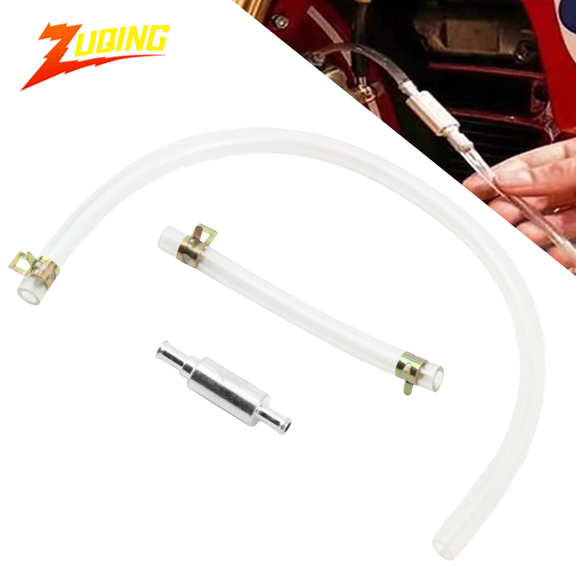 

Motorcycle Hydraulic Clutch One Way Valve Tube Bleeding Hose Tool for most Motocross Dirt Pit Bike Replacement Accessories