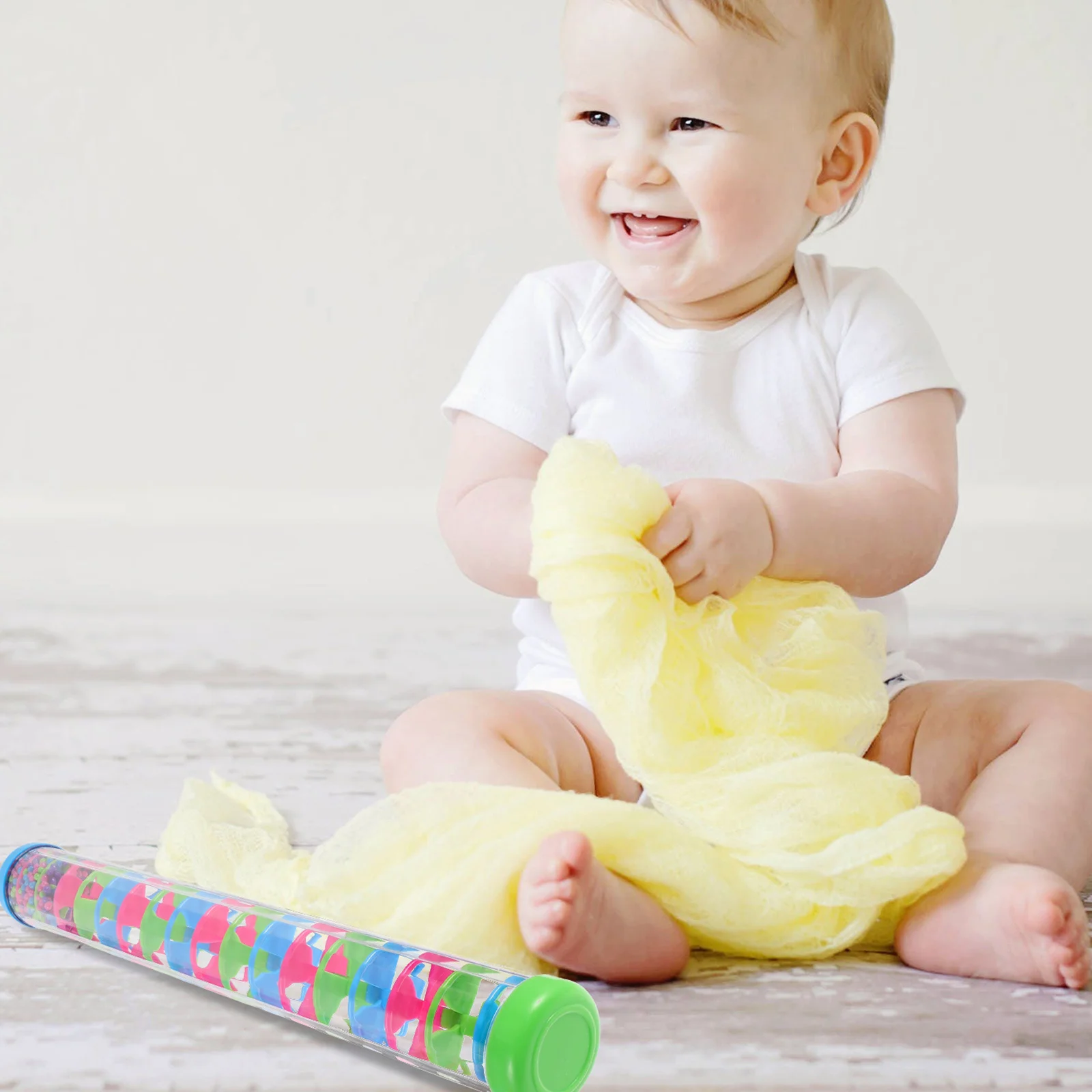 

2pcs Rain Stick Baby Shaker Musical Sensory Instrument For Toddlers Kids Cognitive Development Sound Tube Educational Percussion