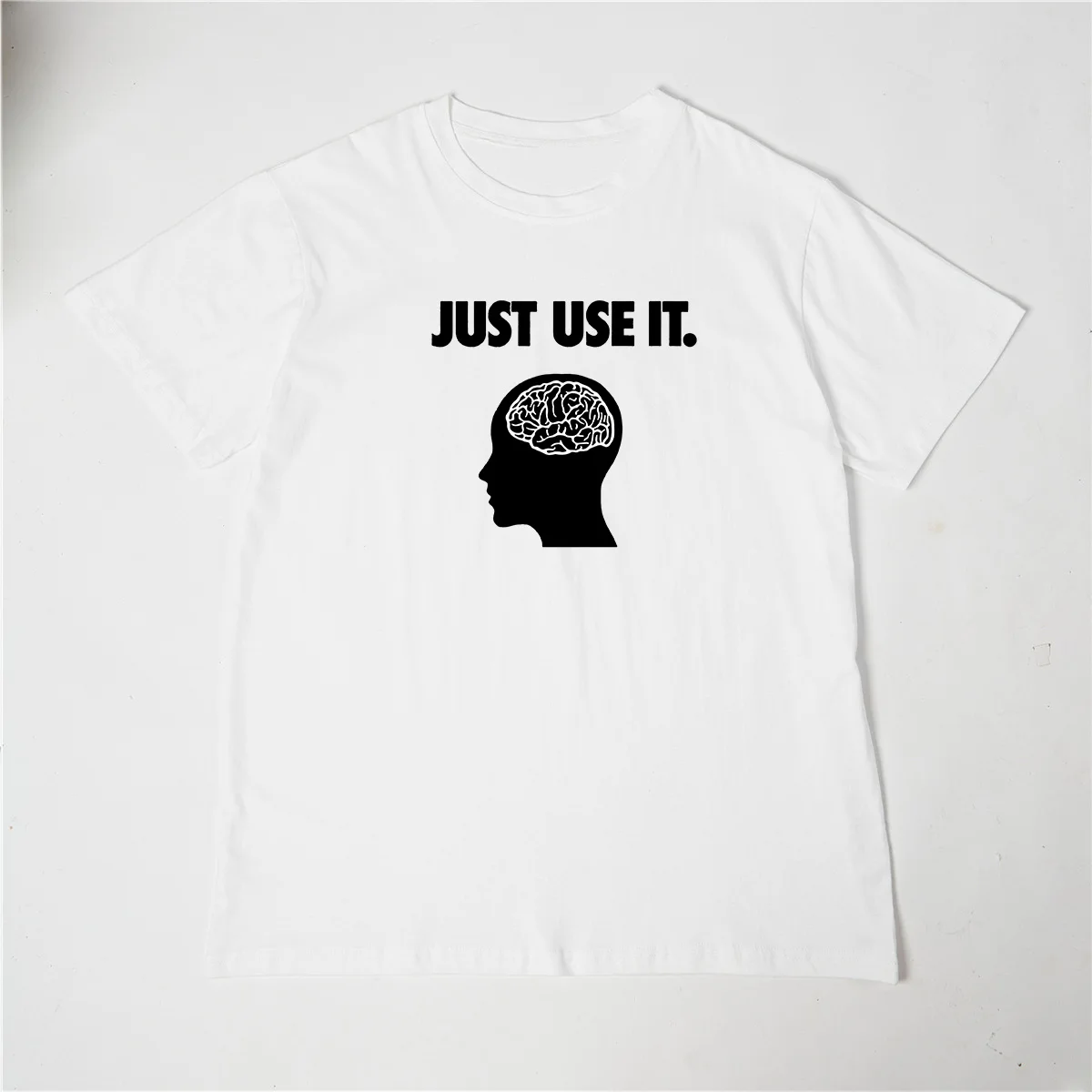 

Just Use Your Brain Womens Tee Clothing Funny Creativity T-Shirts Casual Soft Short Sleeve Summer O-Neck Breathable Female Tops
