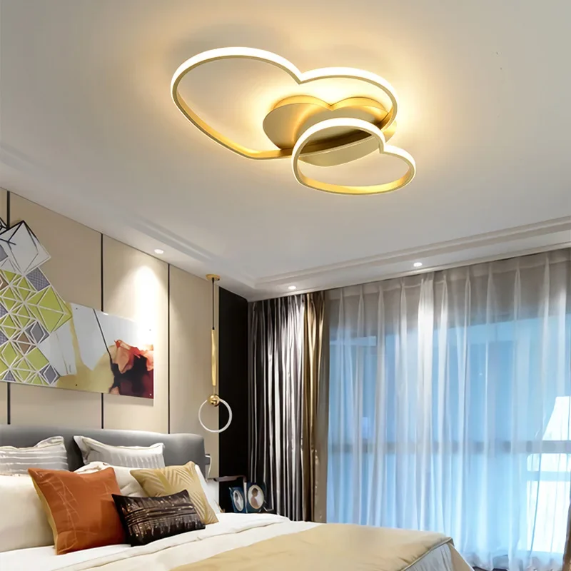 Led Ceiling Lamp For Children Kid Girls Room Bedroom Study Cloud Ceiling Light Heart Shape Pink Child Kid Star Chandelier Light