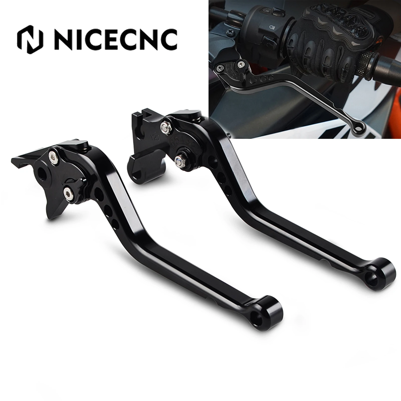 

For KTM Duke RC 390 200 125 Brake Clutch Lever 390 Adventure 2020 -2022 390Duke 2013-2022 200Duke 2014-16 125Duke RC390 200 125