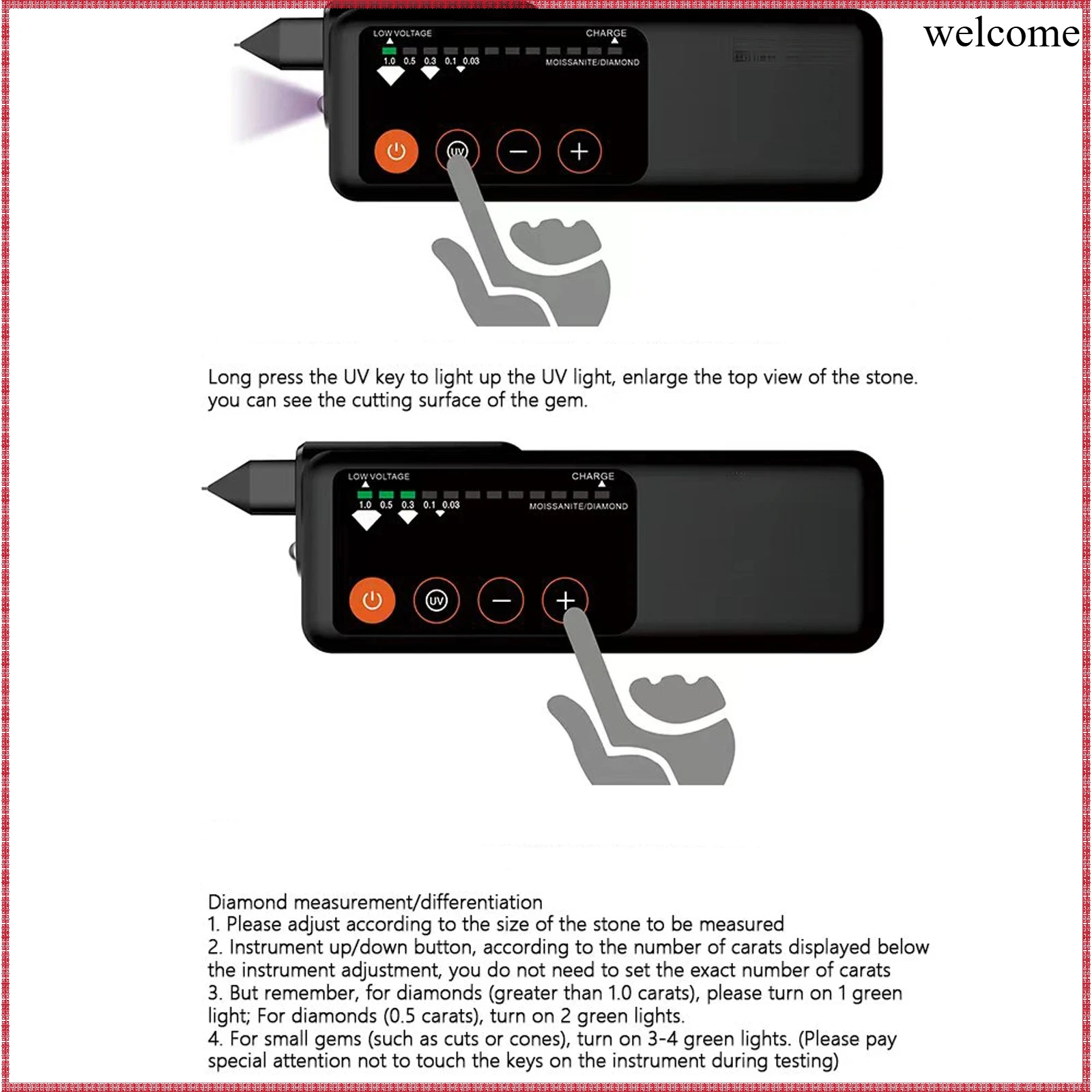 Rechargeable Diamond Tester Pe - Gemstone Identification Kit review and price