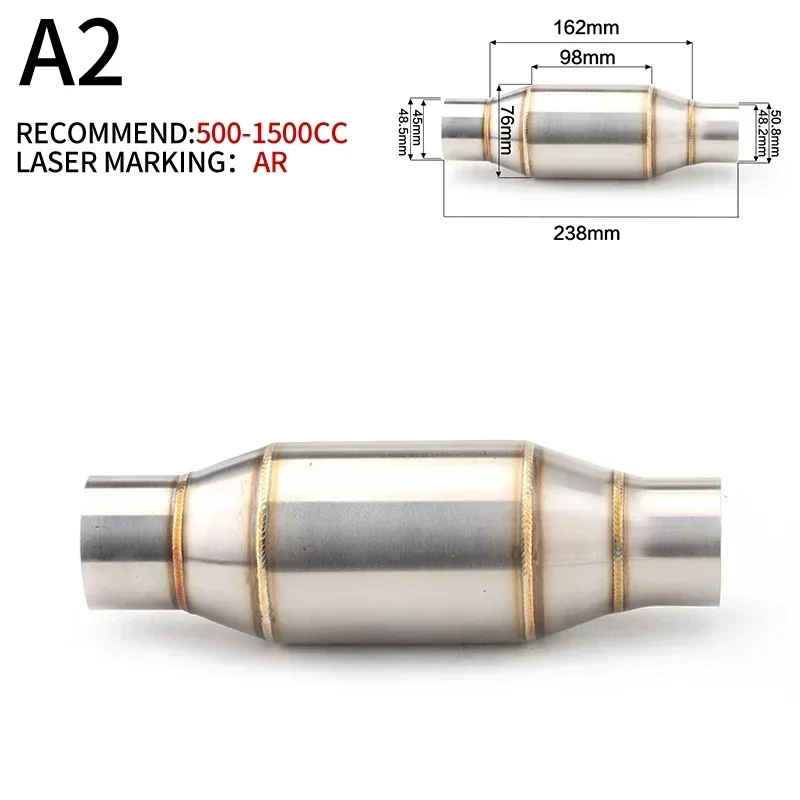 Silenciador para Kamera Parkir, Kembali, Tekanan, Inti Katalis silencioso, Motor Pipa, Idspansi Ruang, DB Pembunuh, 51mm