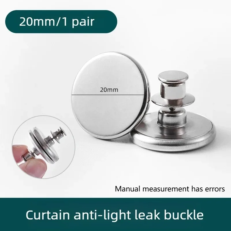 4/8 Packs of Magnetic Curtain Buttons, Detachable Curtain Clips To Prevent Light Leakage and Allow For