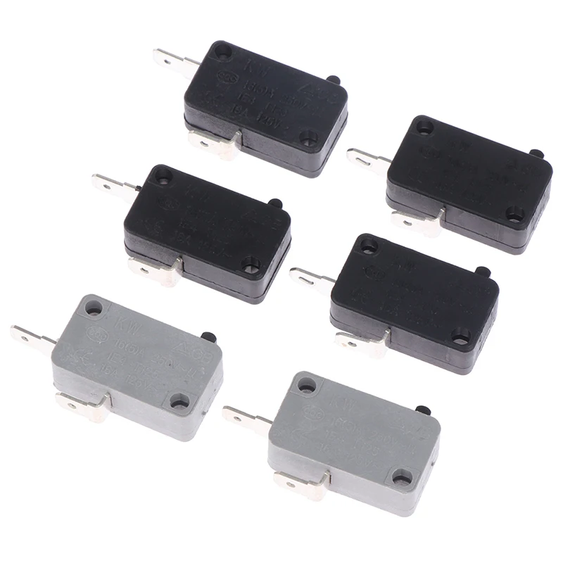 2-6pcs KW16(5)A 250VAC Microwave Oven Door Micro Normally Open Normally Close Switch Door Interloc