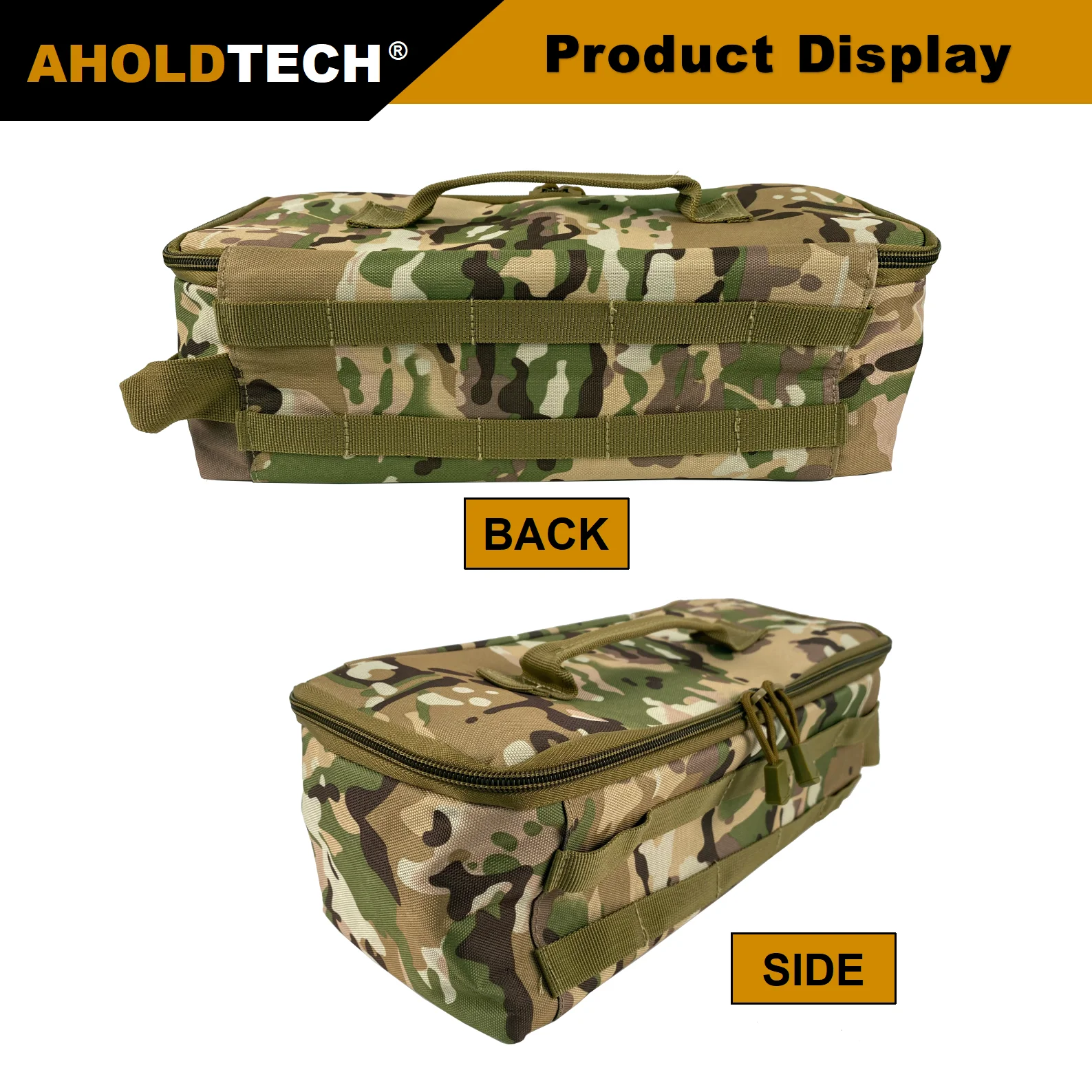 Aholdtech Tactical Molle Camping Storage HandBag Backpack Accessory bag Travel Outdoor hiking Sports  Hunting Shoulder Luggage
