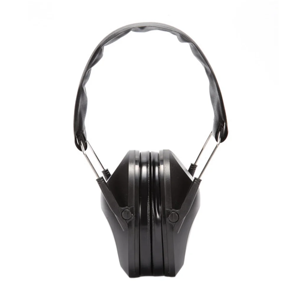 Professional Noise Reduction Ear Muffs Black Lightweight Compact Folding Hearing Protection for Shooting Range Hunting Adults