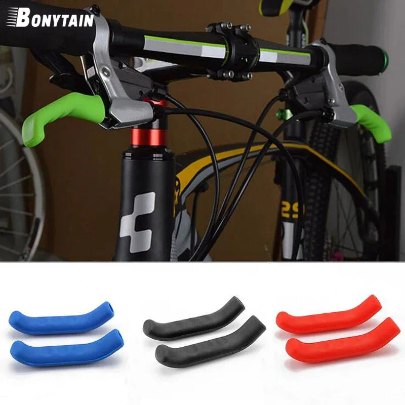 1Pair Bicycle Brake Handle Cover Silicone Protect Handle Sleeve MTB Bike Bicycle Protective Gear Road Bike Protector Accessories