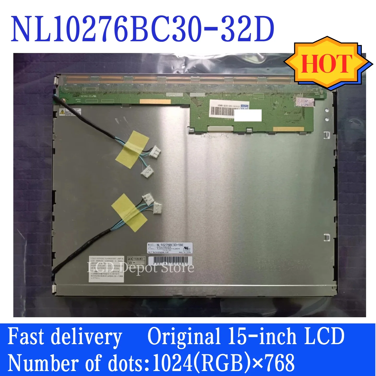 NL10276BC30-32D original 15 inch 1024 * 768 LCD display screen