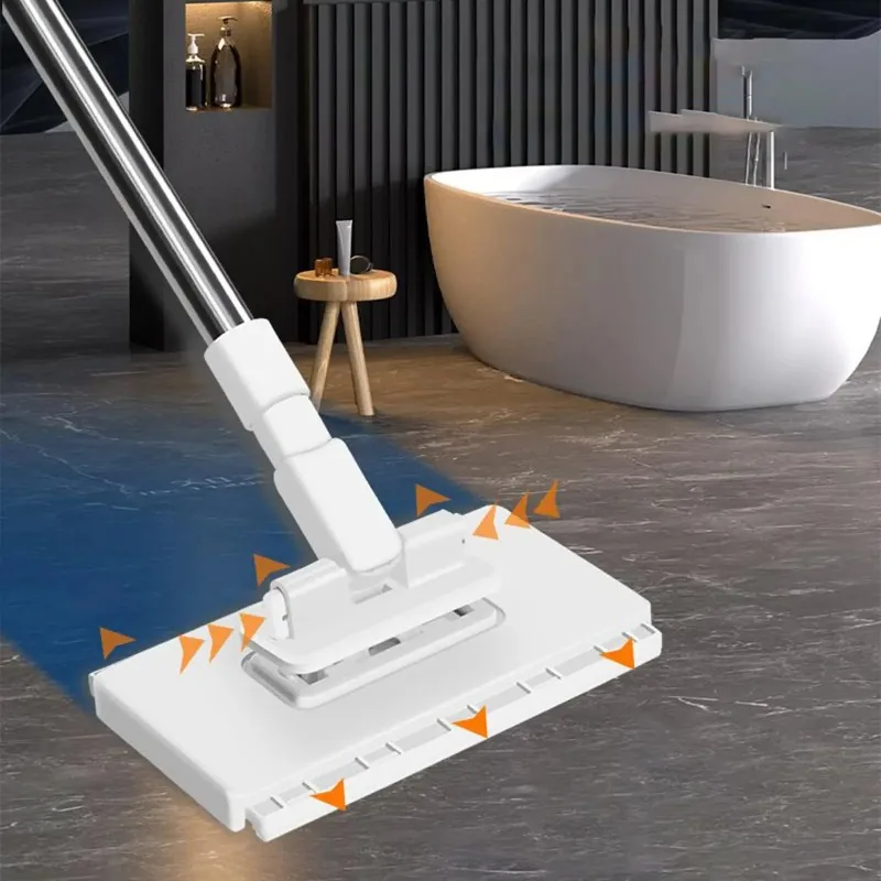 No-Hand Wash One-Button Detachable Automatic Wipes Reusable Facecloth Mop Clip New Pressed Fabric Mop
